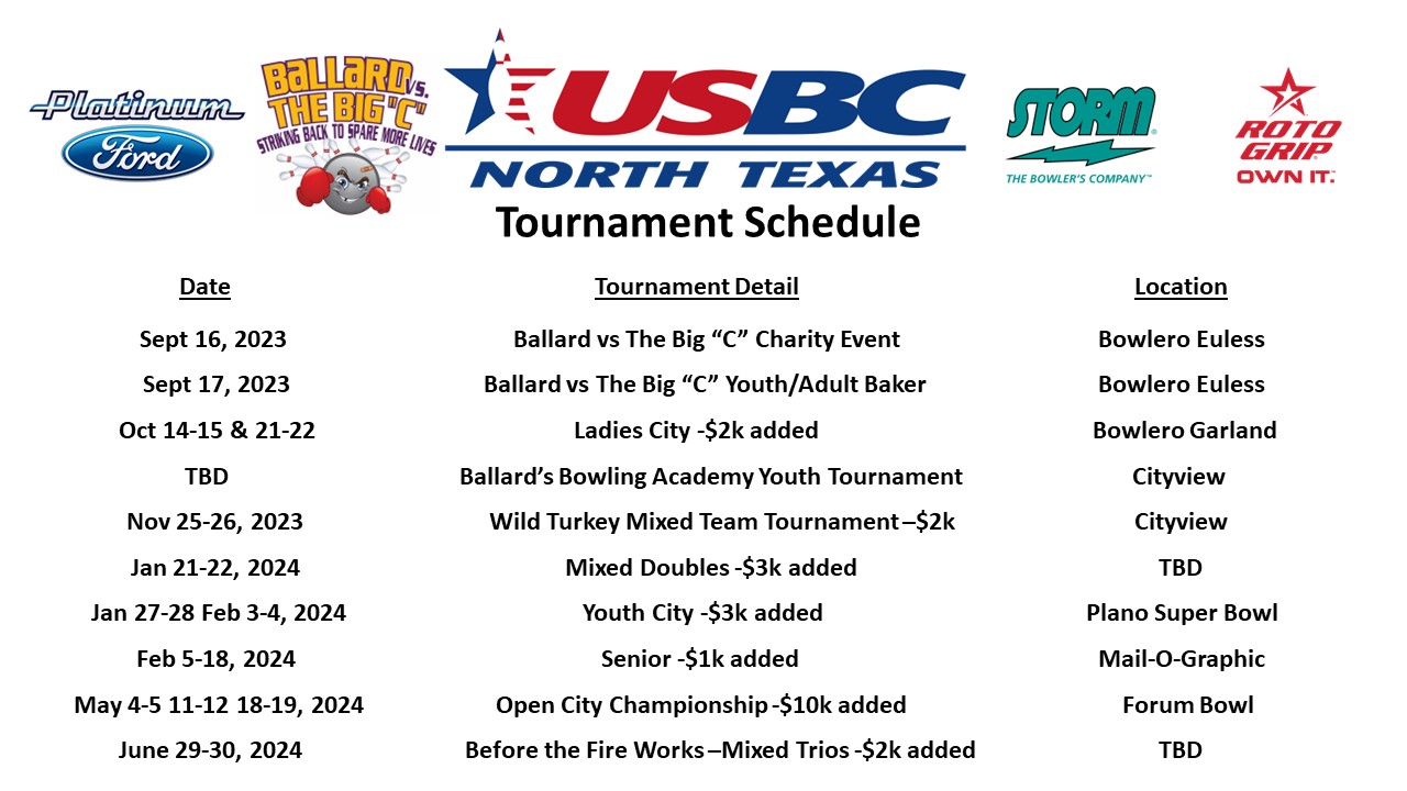 tournament schedule